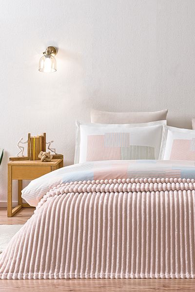 Puffy Sova Single Wellsoft Blanket - Powder