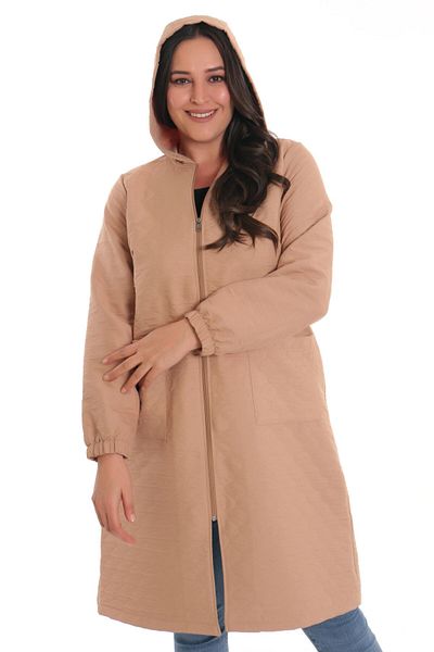 Metpoint Trend42plus, șapcă bej cu fermoar cu model ceapă