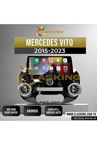 ClasKing MERCEDES VİTO 2015-2023 12.3 INCH 4 GB RAM 64 GB HAFIZA ANDROID MULTIMEDIA PLAYER