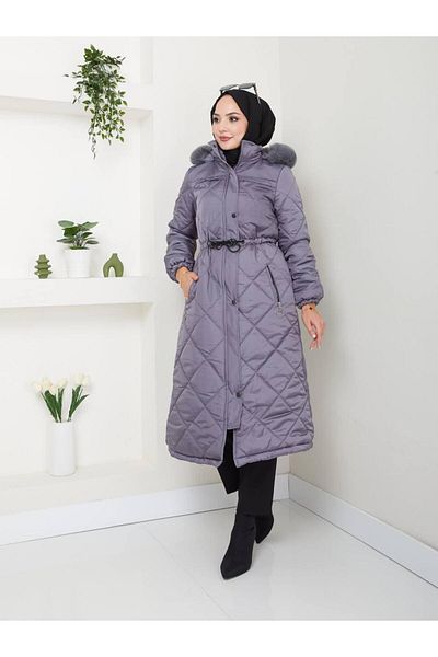 MODA Ssis0001 Model Long Puffer Coat