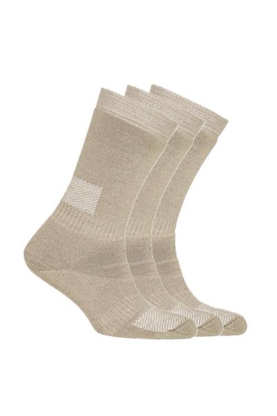 OIL COMPANY ȚESĂ RESPIRABILĂ Șosete termice UNISEX SAND 3 PIECE (3 PERECHI)