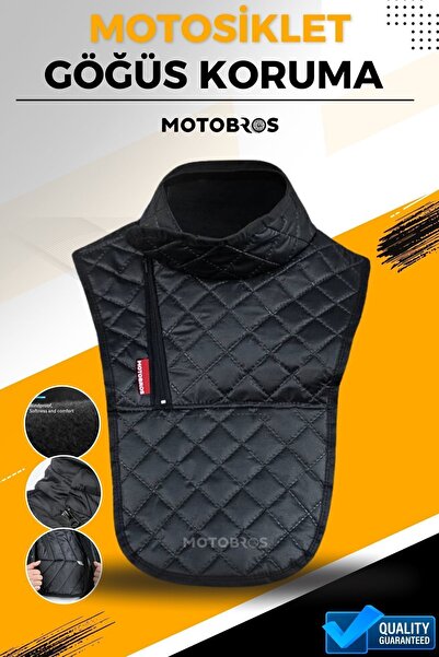 Motobros Motosiklet Koruyucu Motorcu Göğüs Koruyucu - Boyun Koruyucu Su Ve Rüzgar Geçirmez.