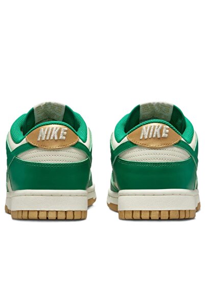 Nike Dunk Low Leather Women Sneaker Hakiki Deri Beyaz Yeşil Spor Ayakkabı Kadın