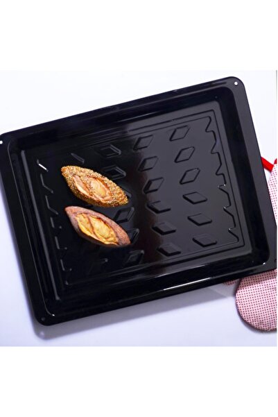 kitchenboost صينية خبز - صينية خبز مطلية بالمينا مربعة 40 سم