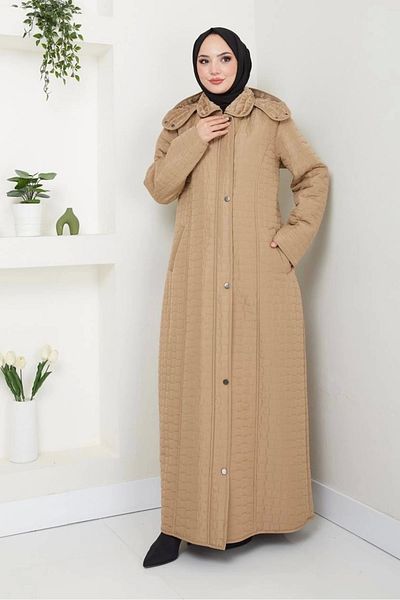 Nevayla Moda Παλτό πλήρους μήκους με γούνα εσωτερικά