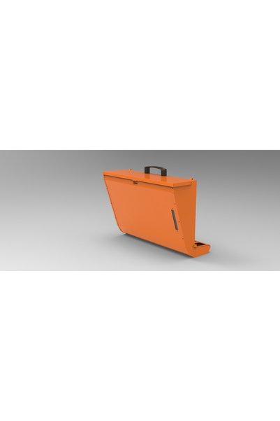 HERA 12kg Feed Capacity - Outside Mountable Orange Chicken Feeder