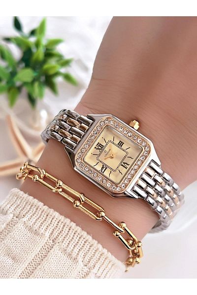 Coliseum Vintage Design Women's Wristwatch and Bracelet Set - Lc8458.B4