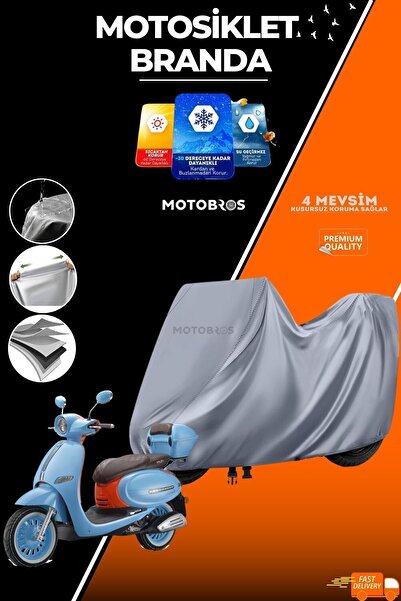 Motobros ThermoGuard-X Motosiklet Brandası Arora Cappucino 125 (EN KALIN) Kumaş Ömürlük Kullanım (TOKALI)