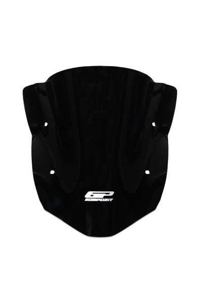 GP KOMPOZİT TVS Apache RTR 200 2022-2024 Uyumlu Kısa Ön Cam Siyah 35 cm