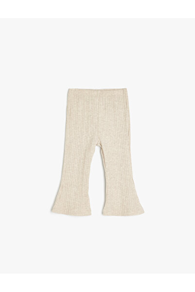 Koton Beli Lastikli Ribanalı Basic Tayt