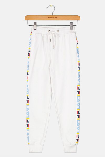 Fila Toddlers Girl Drawstring Brand Logo Jogger Pant, White