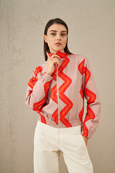 Kuaybe Gider Bej Vertical Ceket 7129