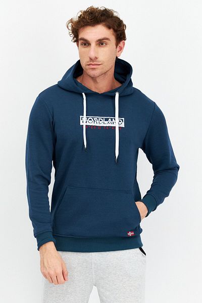 Nordland Men Sportswear Fit Long Sleeve Outdoor Hoodie, Teal Blue