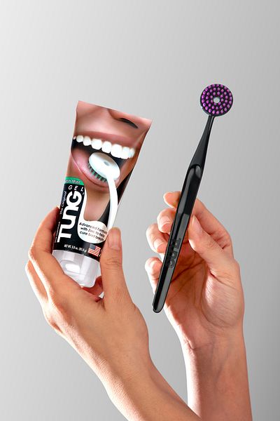 Tung Tongue Cleaner Advantage Package 3 - Tongue Brush and Tongue Paste 2 Pieces