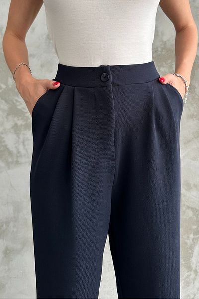 macharel jeans Women's New Season Lycra Double Pleated Palazzo Pants