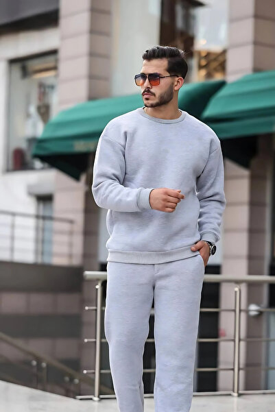 BayBayan Ανδρική φόρμα με λάστιχο με λαιμόκοψη