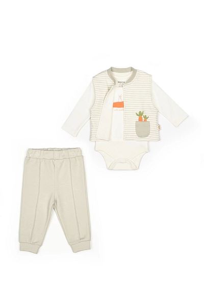 BabyCosy Organic Wear Baby Vest 3 Piece Set 100% Organic Cotton, Baby and Newborn Series - Csy2018