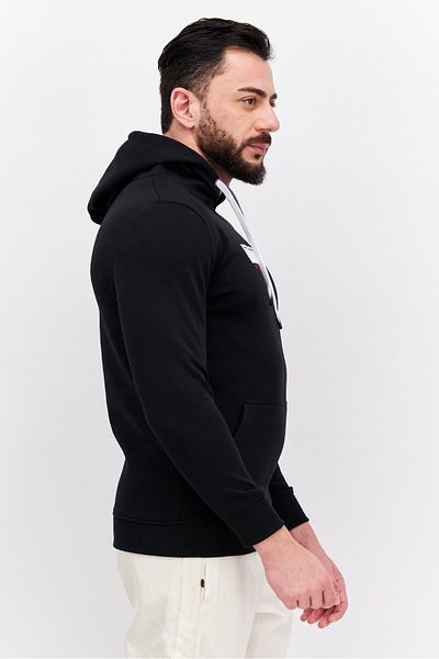 Nordland Men Sportswear Fit Long Sleeve Outdoor Hoodie Sweatshirt, Black