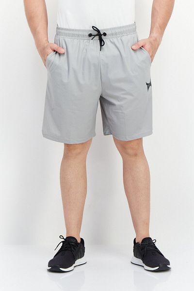 Tapout Men Sportswear Fit Training Shorts, Light Grey