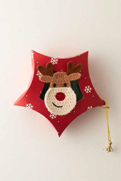 Katia&Bony Παιδικές κάλτσες με μοτίβο ελαφιού σε κουτί Πρωτοχρονιάτικες κάλτσες πράσινες