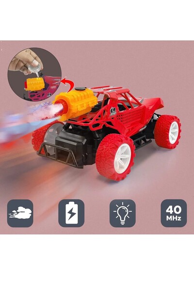 Remote Control Rechargeable Smoke Extinguishing Toy Car, Smoke Extinguishing Controlled Car 20 Cm