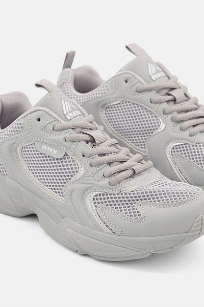 RBX Women Lace Up Sports Shoes, Grey
