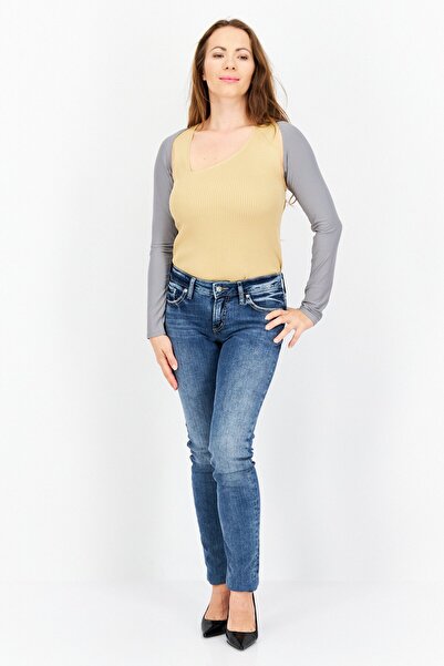 XOXO Women Open Front Long Sleeve Plain Crop Top, Grey