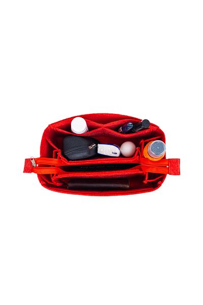 MARJİNAL W CLUB Red Color Jackable Makeup Bag Organizer