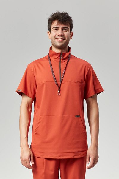 Çatı Medikal Premium Extreme Cool Man - Scrubs Lycra διπλής κατεύθυνσης (Doctor Nurse) Μονόχρωμη χειρουργική φανέλα (ΑΝΔΡΙΚΟ), Άνδρας