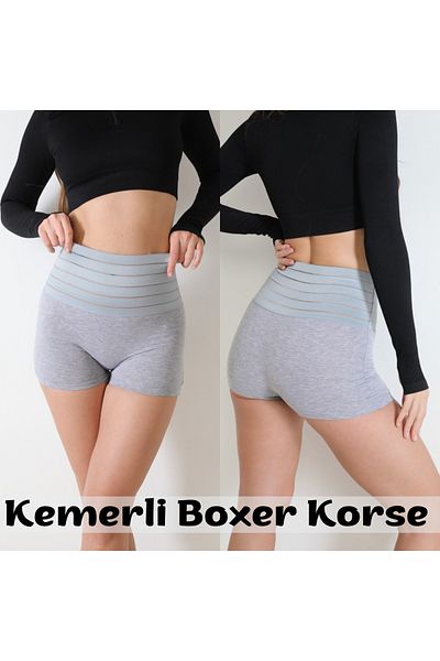 BELLİZZİ Women's Cotton Tightening Firming Belt Boxer Briefs Corset