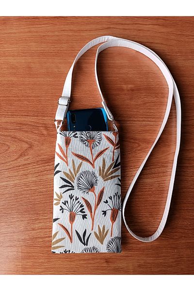 AKSESUARSEPETİ Handmade Pocket, Adjustable Strap, Phone Bag