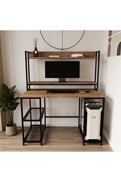 Deconode Regal Raflı Çalışma Masası