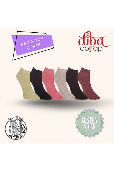 Diba Set of 6 Wool Booties Women's Socks