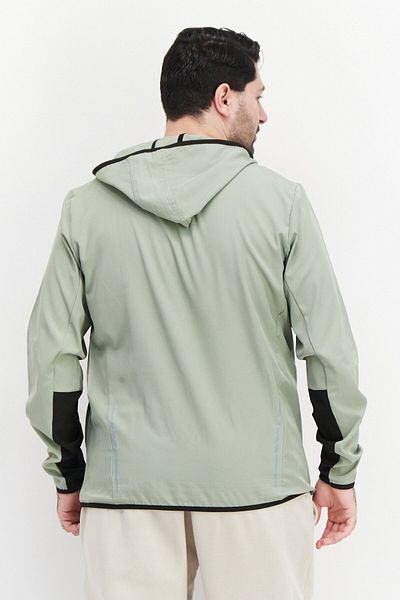 RBX Men Sportswear Fit Long Sleeve Hooded Training Sweatshirt, Sage