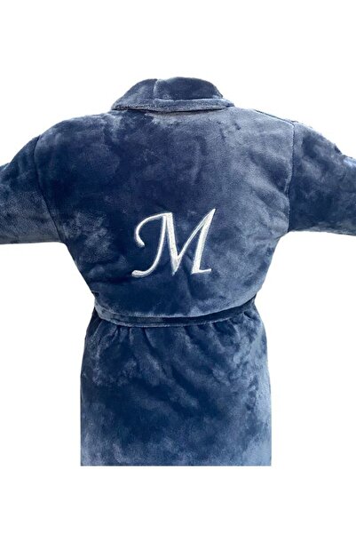 Lucy and Home Kişiye Özel 1 Adet Harf Nakışlı Yumuşak Dokulu Polar Sabahlık,