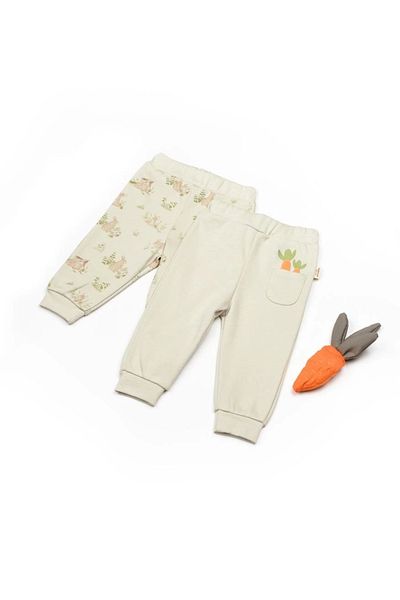 BabyCosy Organic Wear Baby 2-Piece Pants 100% Organic Cotton, Baby and Newborn Series - Csy5630