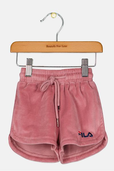 Fila Toddlers Girl Brand Logo Shorts, Dusty Pink