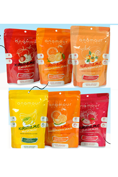 Anamour Natural عبوة فواكه مجففة مشكلة 25 جرام * 6 قطع