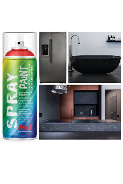MxS BEYAZ EŞYA DÖNÜŞÜM SPREY BOYA 400 ML SIVIYA DAYANIKLI (BUZDOLABI-ÇAMAŞIR MAKİNESİ-FAYANS-KLOZET)