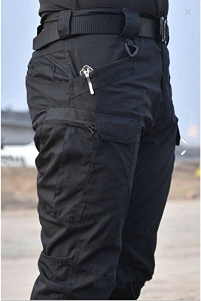 BAŞARI TAKTİKAL بنطلون أسود تكتيكي للجنسين موديل خارجي Taclite Pro Ripstop