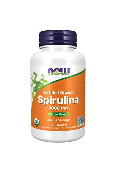 Now Organic Spirulina 1000 Mg D.S Tab 120S