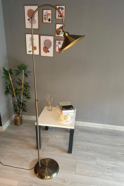 Bamyum Eskitme Lambader Hareketli Başlık Modern Dekoratif Metal Salon Oturma Odası Çalışma Odası Lambası