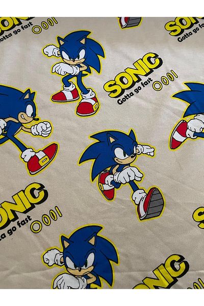 iki iplik Sonic Printed 3 Thread Unsharpened Combed Cotton Fabric |   100% βαμβάκι |   Πλάτος 170 cm