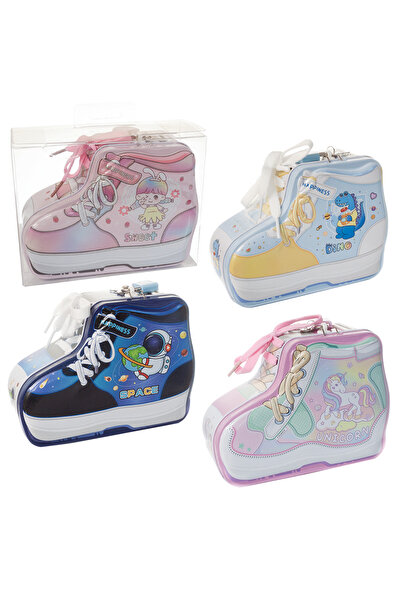 BEYZANA Ayakkabı Şeki̇lli̇ Renkli̇ Metal Ki̇li̇tli̇ Kumbara