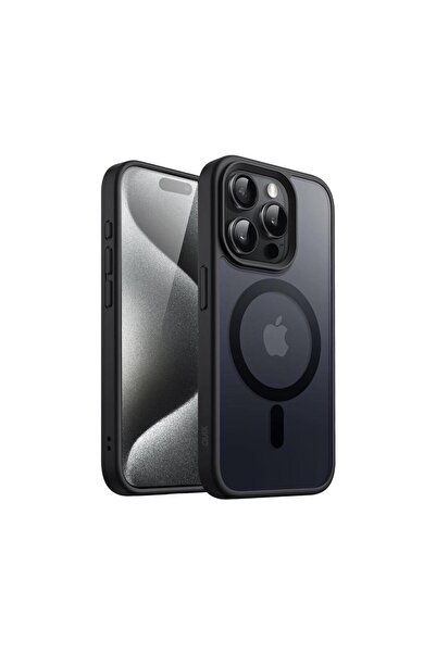 PROTECTION PRO QUIX - iPhone 15 Pro Protective Magsafe Color Case (BLACK)