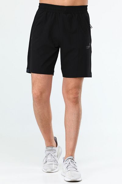 speedlife Μαύρο κανονικό ίσιο ανδρικό σορτς Lycra XE0278