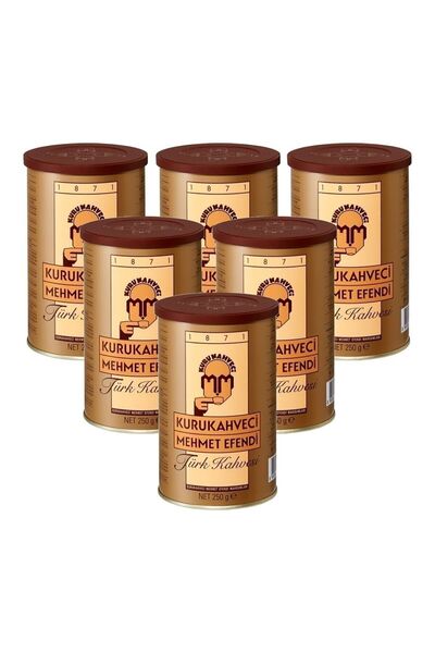 Mehmet Efendi قهوة تركية 6 × 250 جرام - علبة