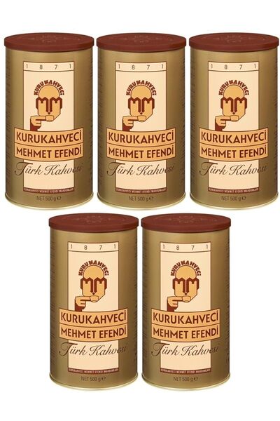 Mehmet Efendi قهوة تركية 500 جرام - علبة - 5 قطع