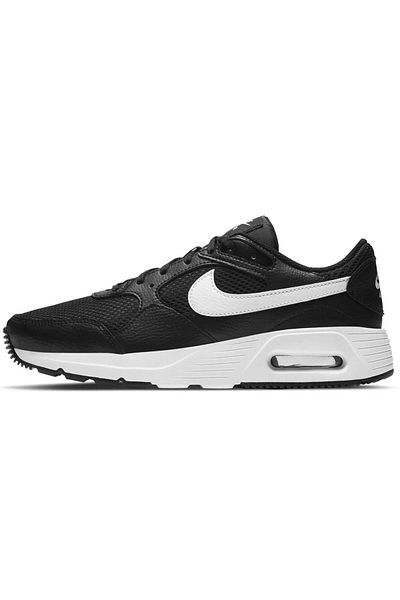 Nike Air Max Sc Leather Sneaker Black Genuine Leather Casual Sports Shoes Black