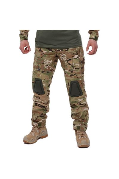 SINGLE SWORD Camouflage Tactical Men's & Women's Outdoor Cargo Pants with Knee Pads